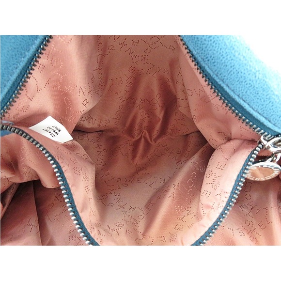 Stella McCartney Teal Chain-Embellished Shoulder Bag - Picture 13 of 16